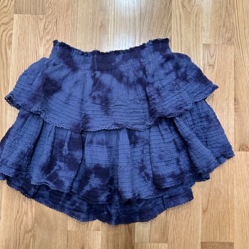 Aerie skirt blue / black ruffled